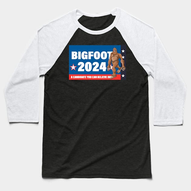 bigfoot is a candidate to become president Baseball T-Shirt by Wagum Std